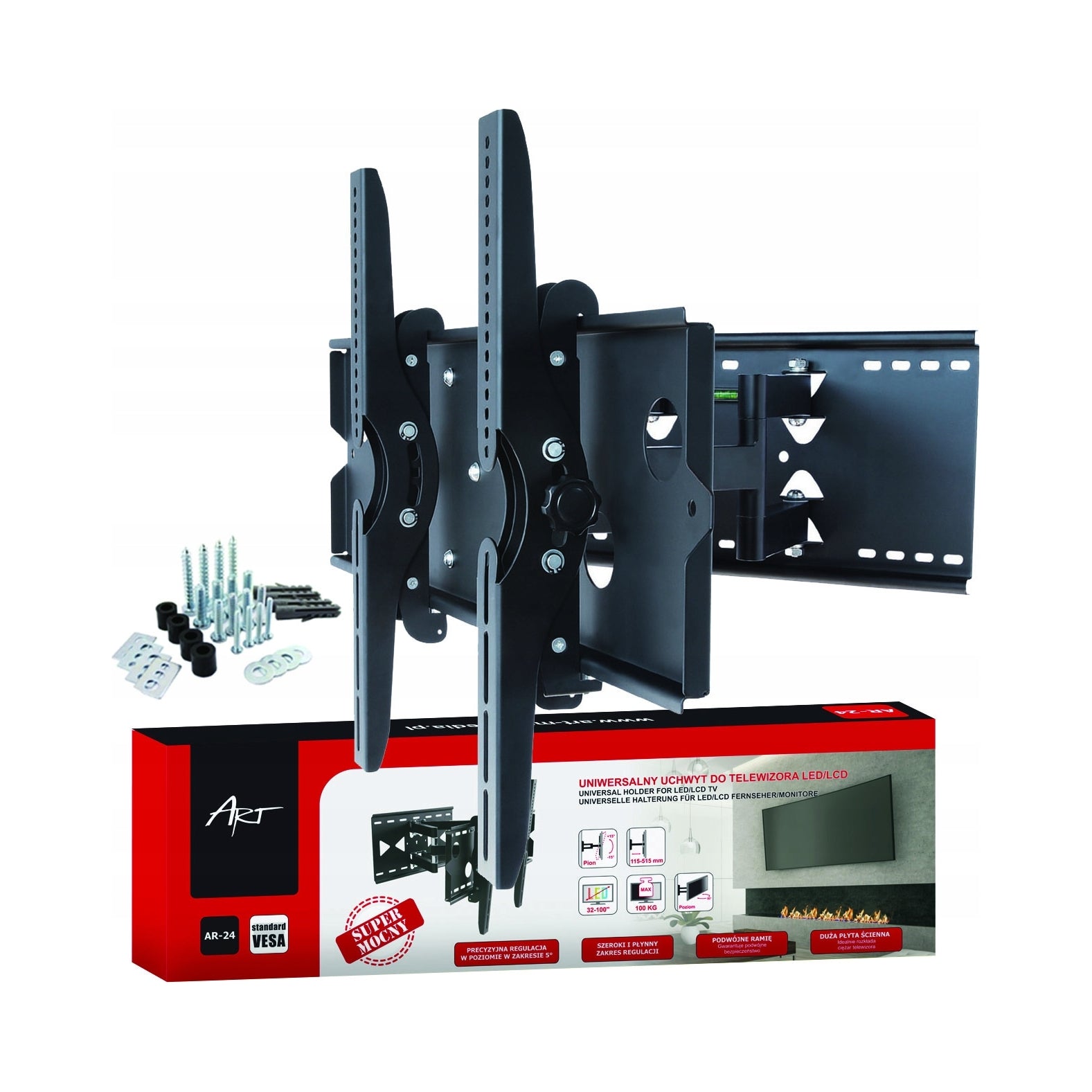 TV LCD LED Plasma Holder 32-100" 100 kg AR-24 ART adjustable