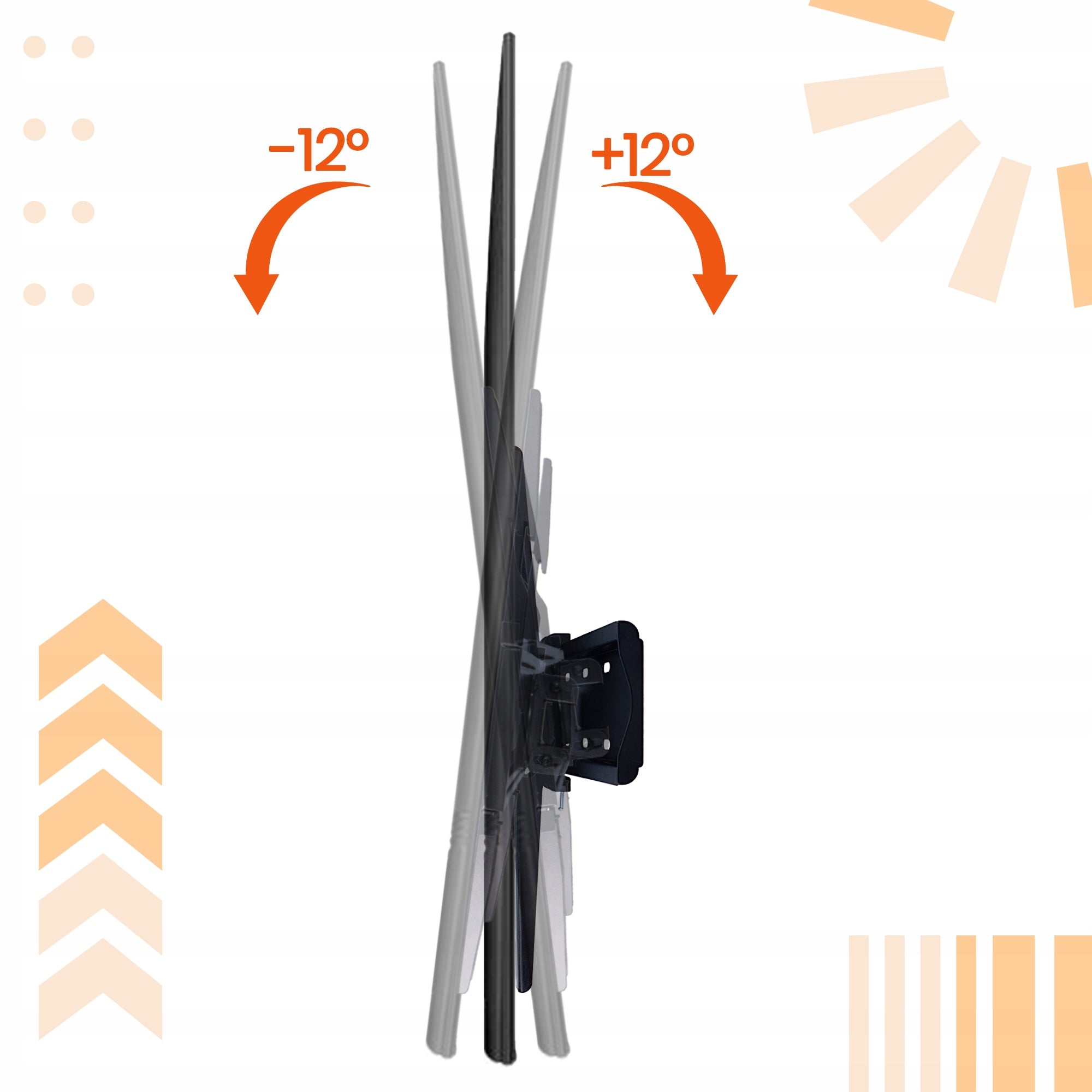 TV MOUNT TV HANGER 32-55'' Wall Mounted Tilting STRONG UNIVERSAL 0F-V Manufacturer code DZ030201006-V01