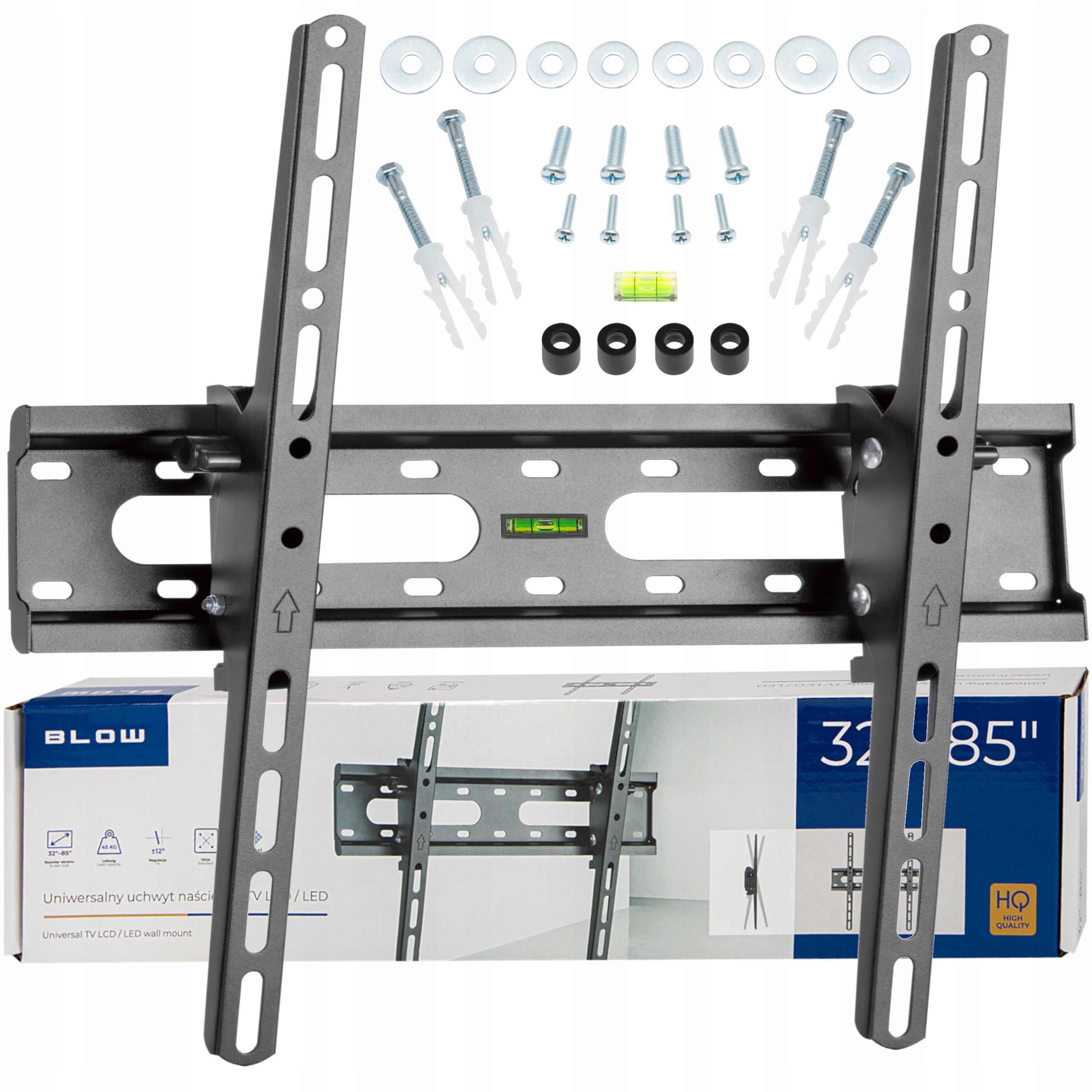 TV MOUNT TV HANGER TILT ADJUSTMENT LCD 32-85 INCHES Manufacturer code UCHWYT NA TELEWIZOR