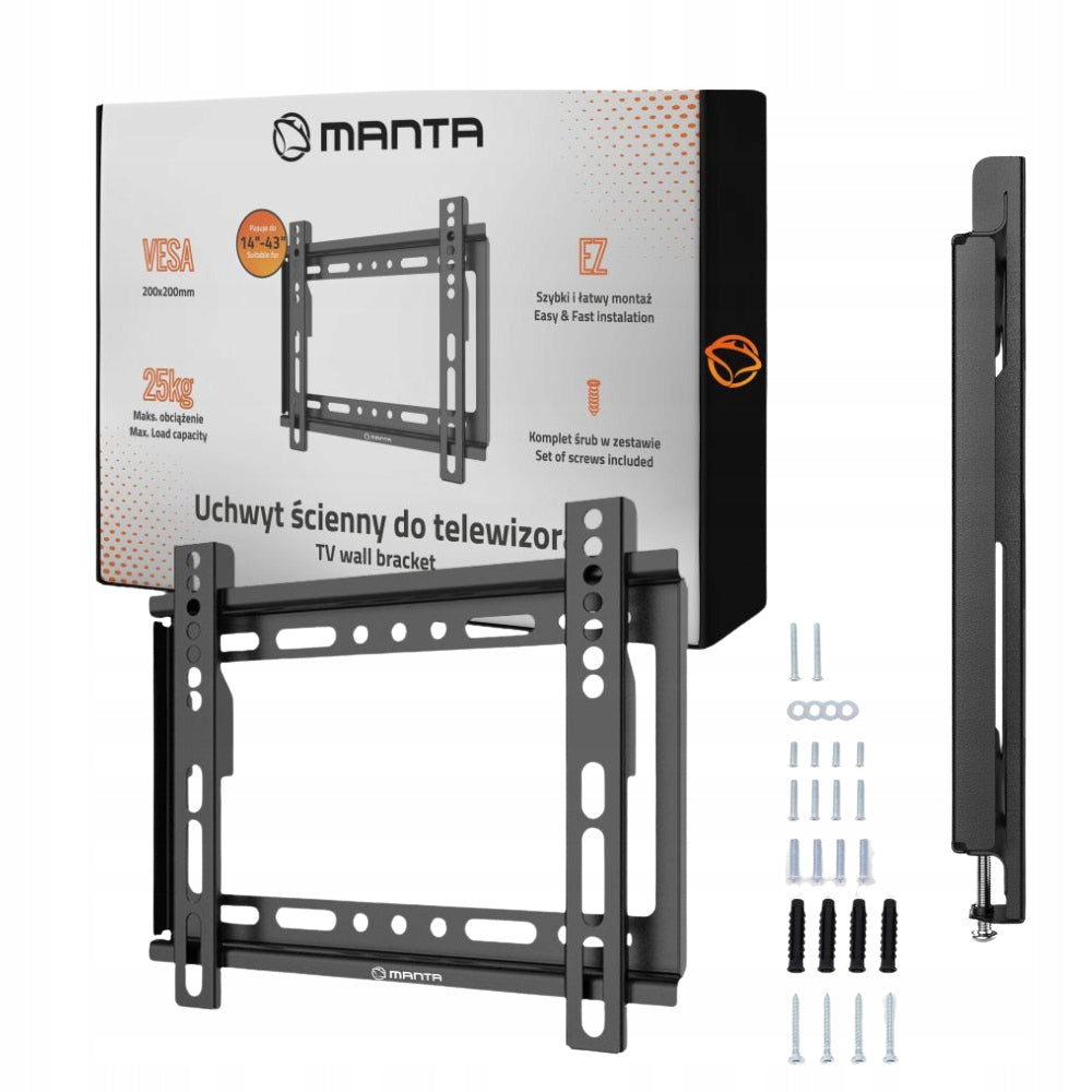 TV MOUNT WALL MOUNT TV HANGER 14-43 INCH SCREW PINS