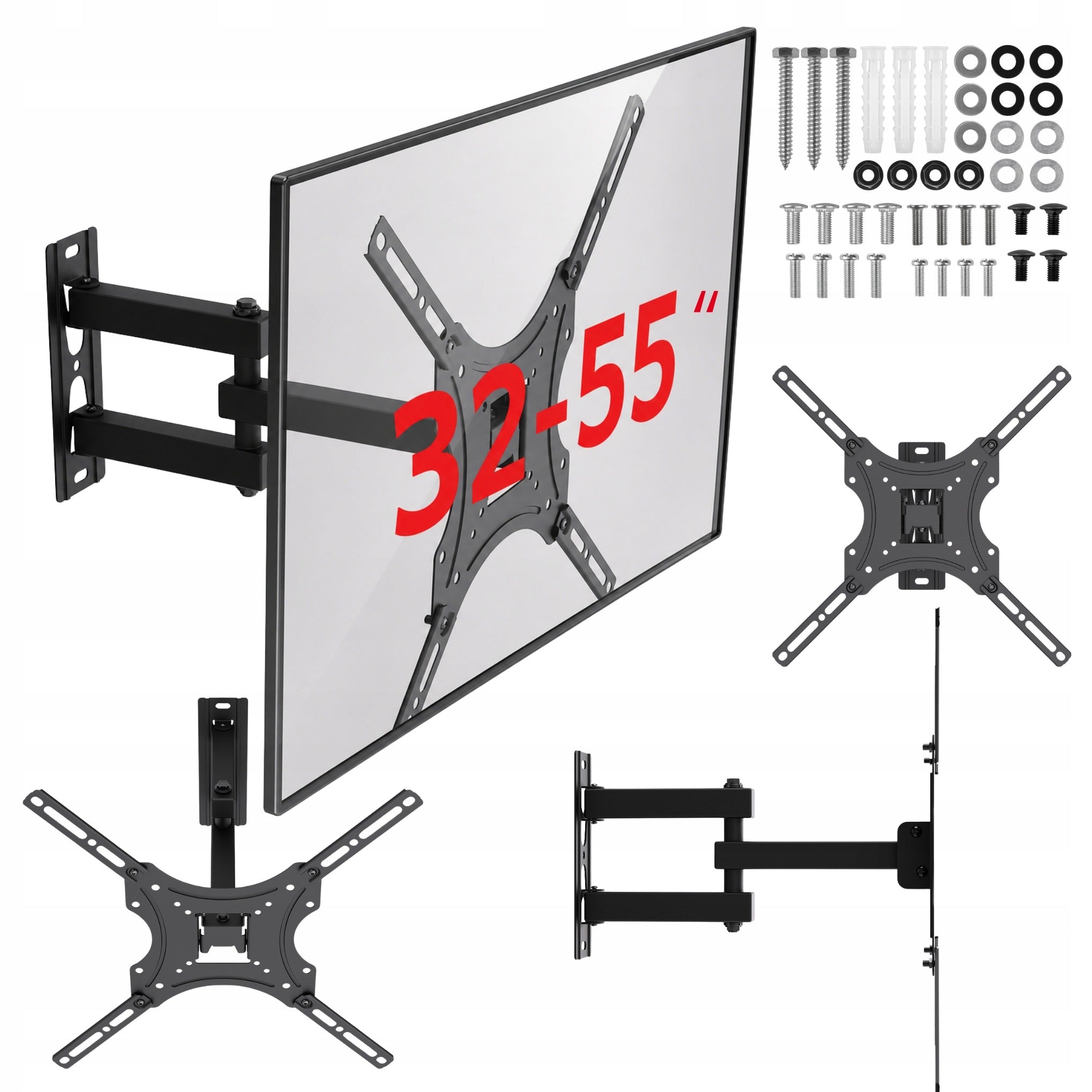 TV Mount 32-55 Inches Universal Swivel Hanger Strong for 25kg
