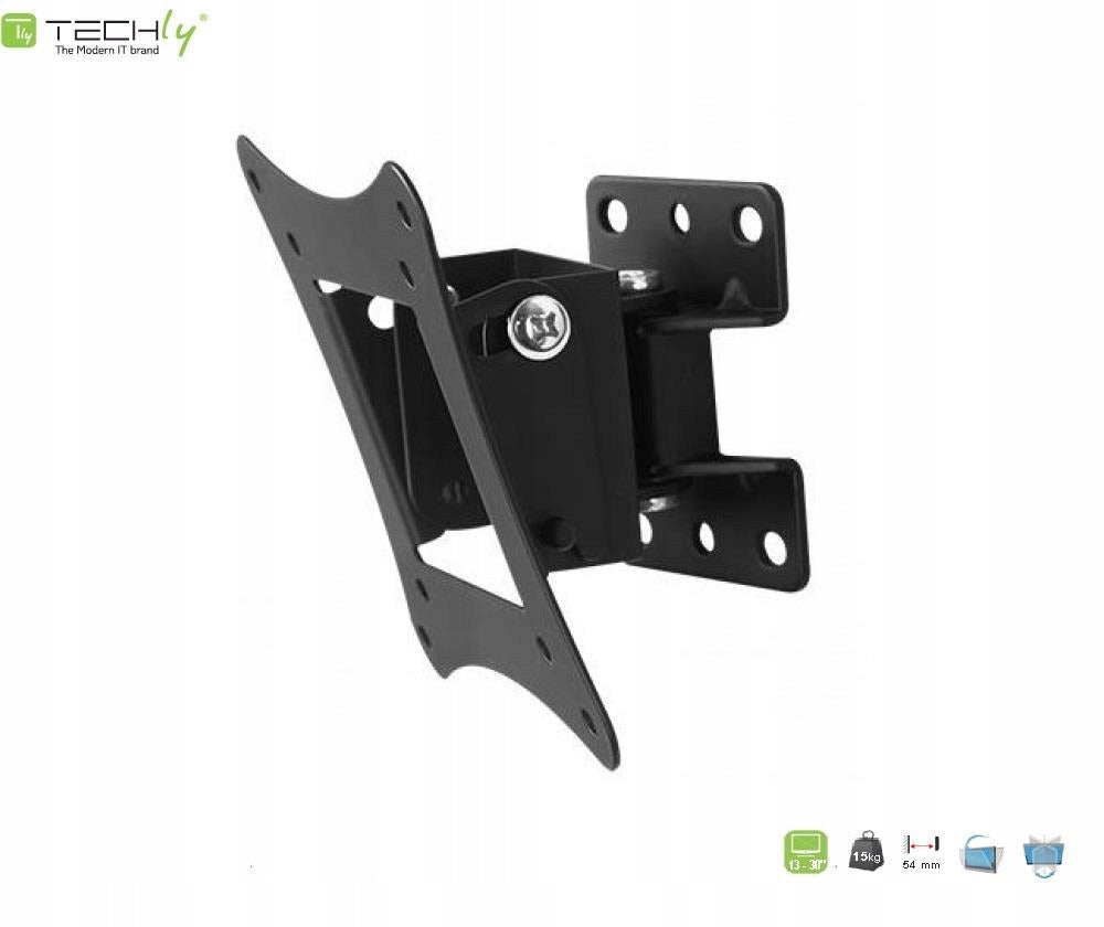 TV Mount Techly 13-30" max15kg tilting black VESA Packaging status original