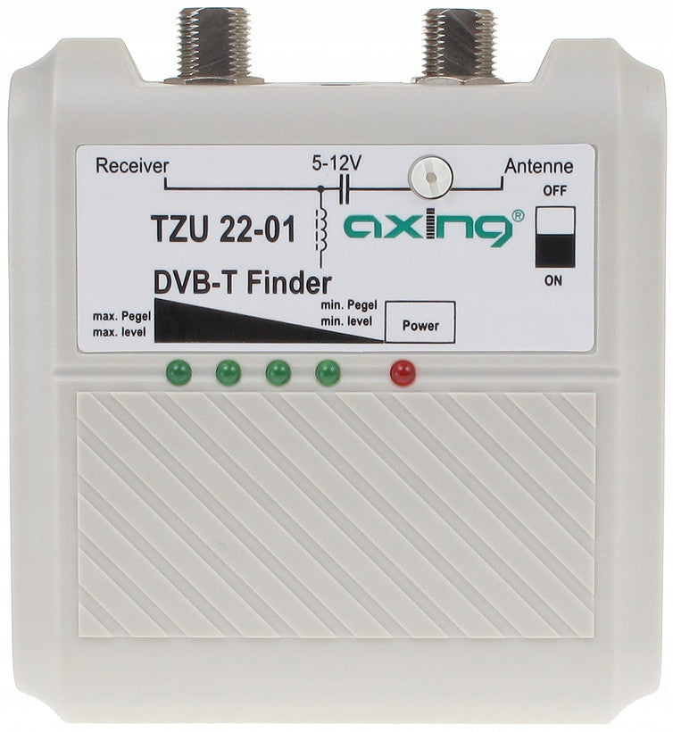 TV Terrestrial TV Signal Meter with DVB-T DVB-T2 Antennas Axing TZU 22-01