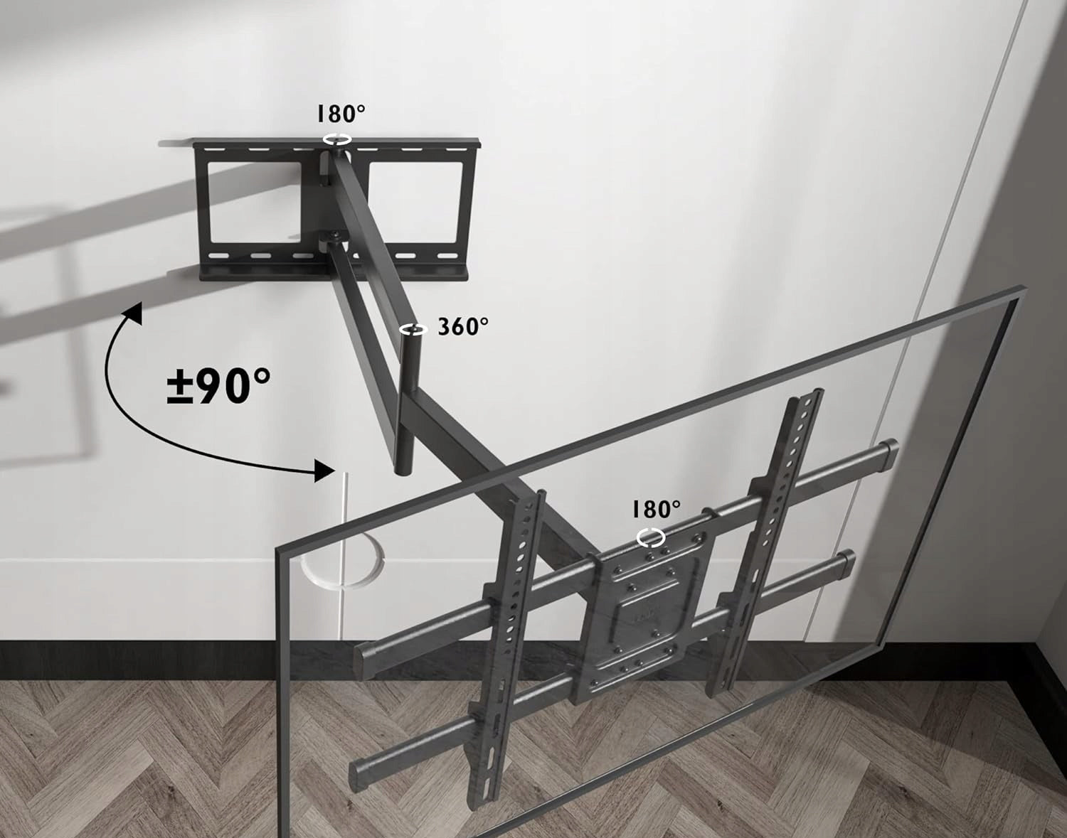 TV Wall Mount BONTEC 32-75'', VESA 600x400 Adjustable, Frame Manufacturer code B0BTCMYH9X-2