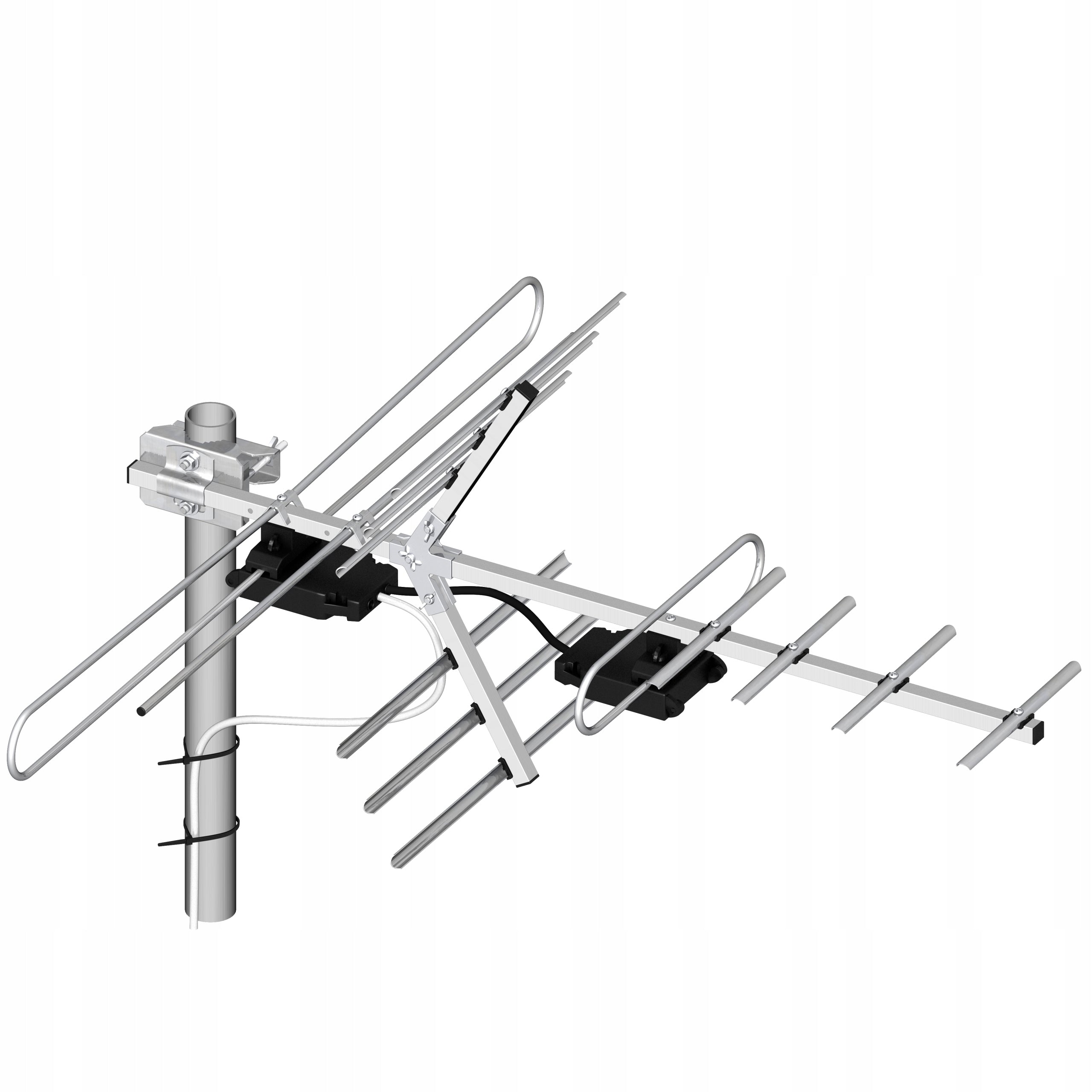 TV antenna UHF VHF Dipol 15 Combo DVB-T2 H/V APL-109 39dBi MUX-8 Manufacturer code A1515_W