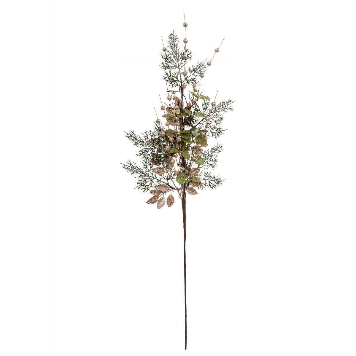 TWIG FOR CHRISTMAS WREATH GREEN GOLD ORNAMENT FOR THE HOLIDAYS 75 CM