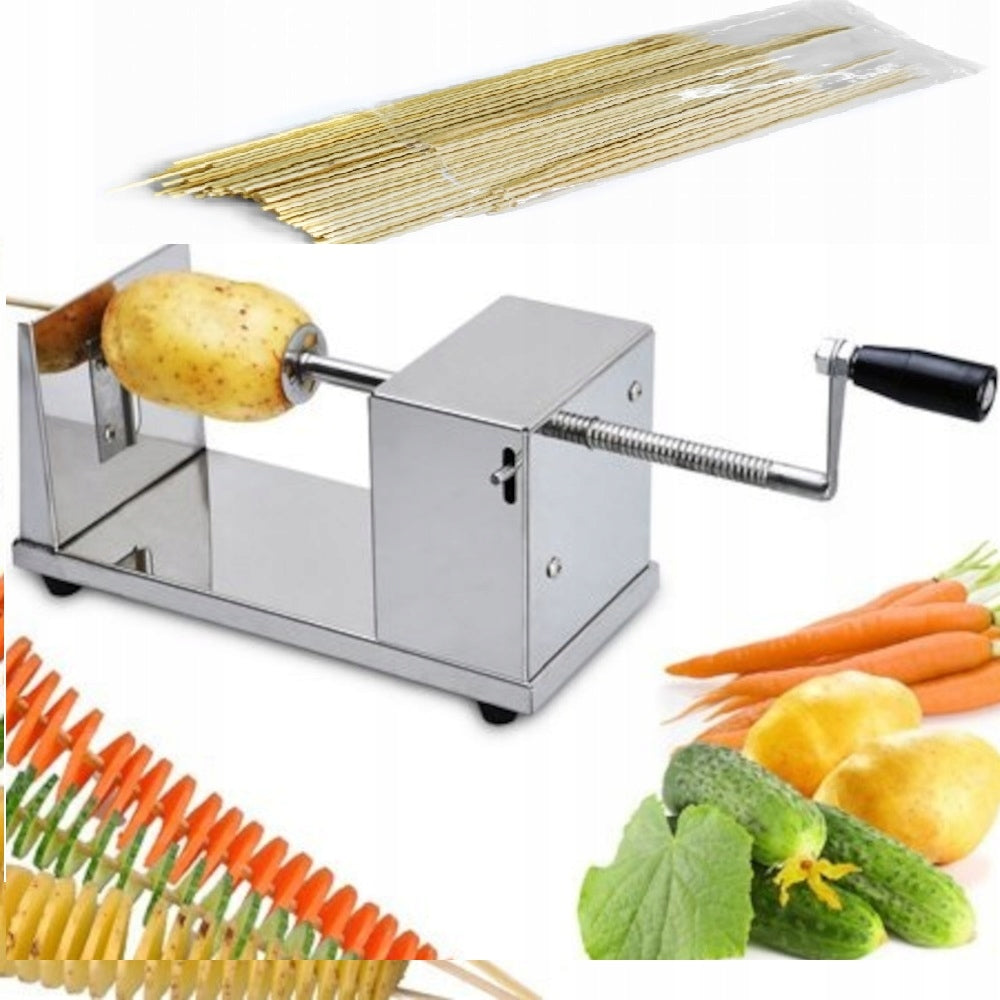 TWISTED POTATO MACHINE CHIPS FRIES Handheld Solid Chipstix Brand GASTROLANDIA