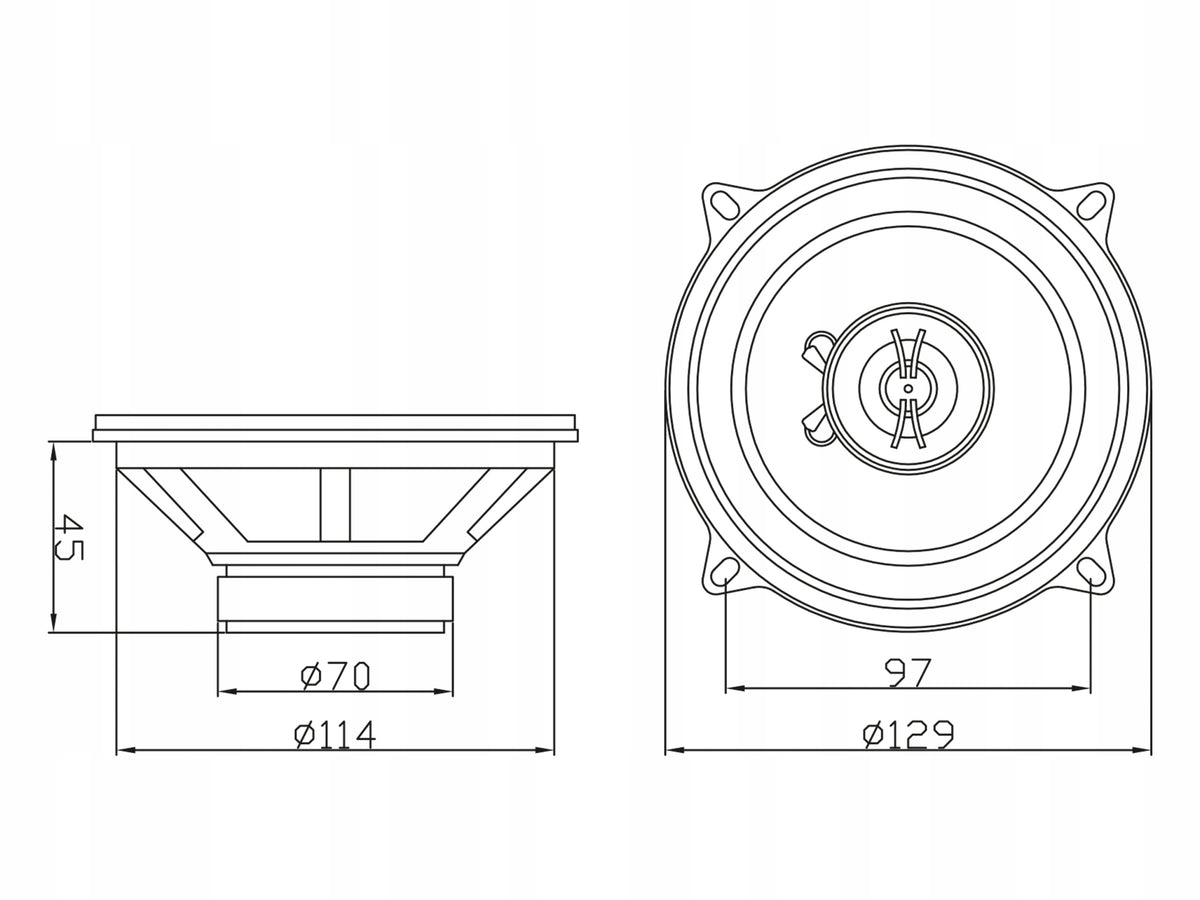 TWO-WAY CAR SPEAKER 120W 130mm 13cm 5,25" Manufacturer Blow
