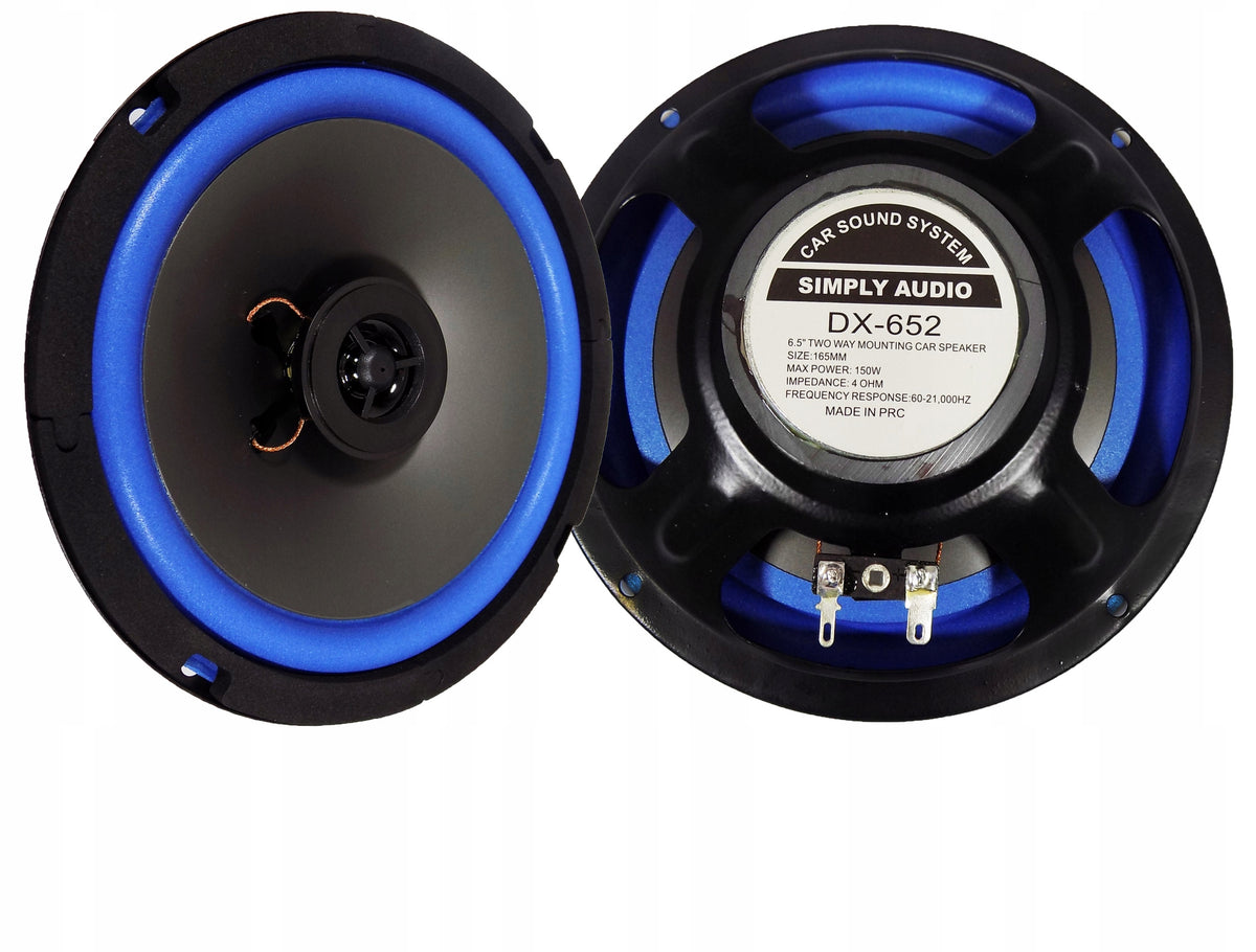 TWO-WAY CAR SPEAKERS 165 mm 150W 2 pcs