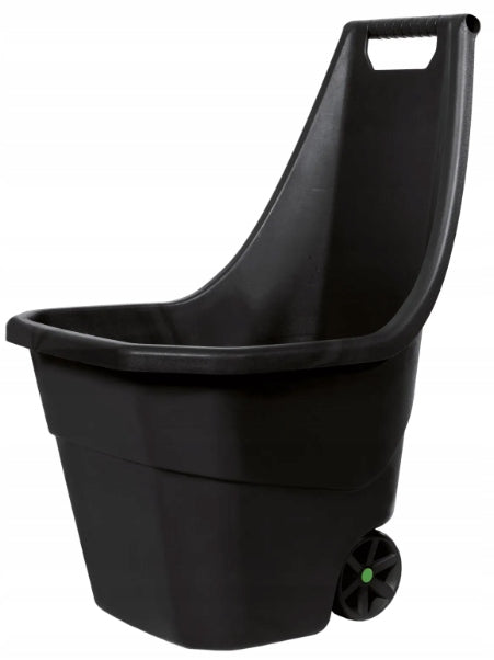 TWO WHEEL GARDEN WHEELBARROW PLASTIC LIGHTWEIGHT STRONG GARDEN TROLLEY 55L Packaging status original