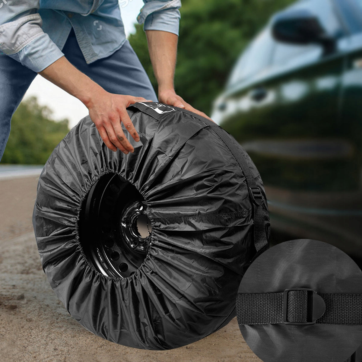 TYRE COVER WHEEL COVERS 4 PCS 13-18 INCHES Manufacturer's catalog number 11254
