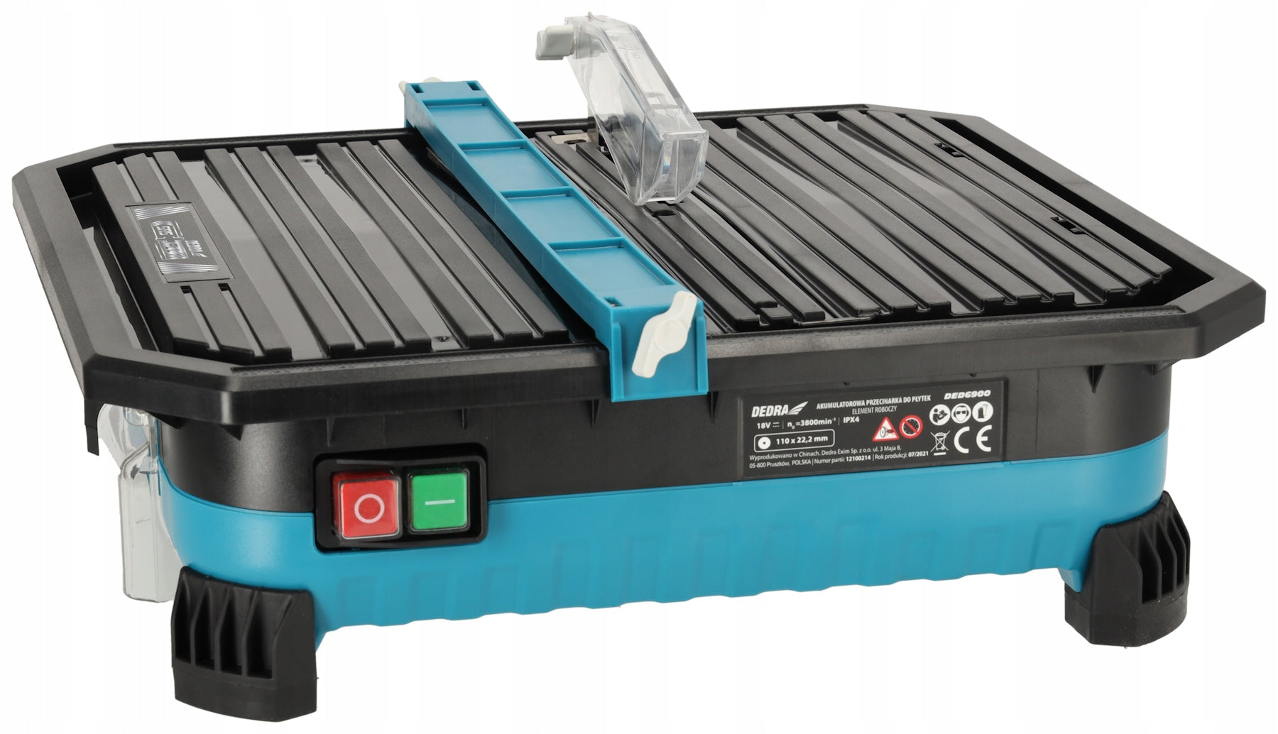 Table CUTTER SAW DEDRA for TILES GLAZE wet battery 110mm Packaging status original