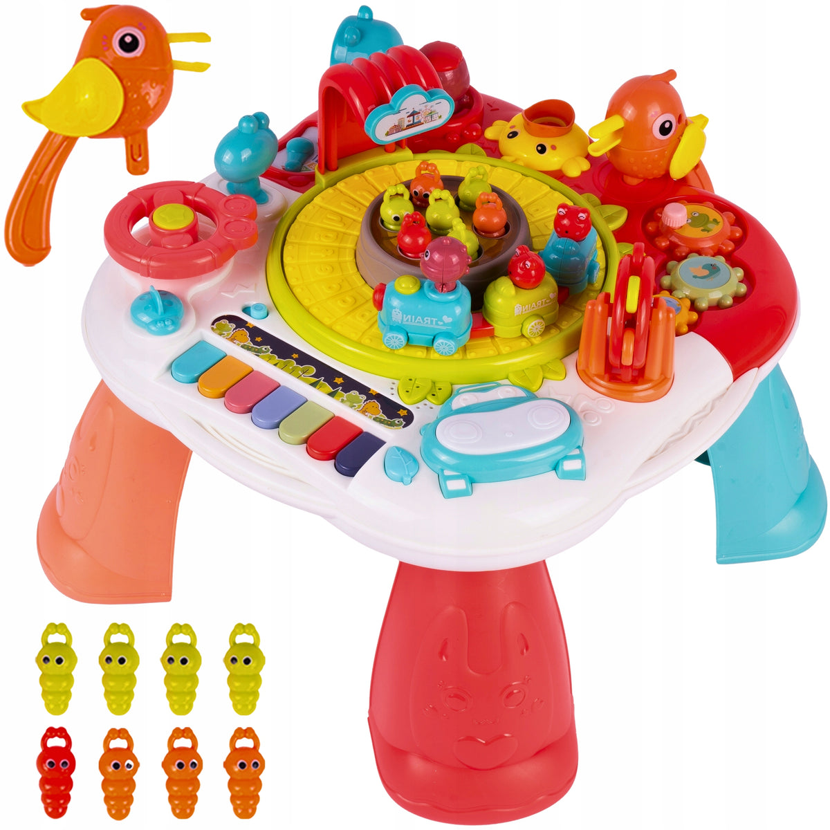 Table Interactive Educational Piano Drum Bird Clothes Education