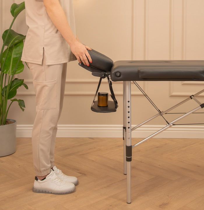 Masažinis stalas Fluxar MS-019, juoda, 2 segmentų