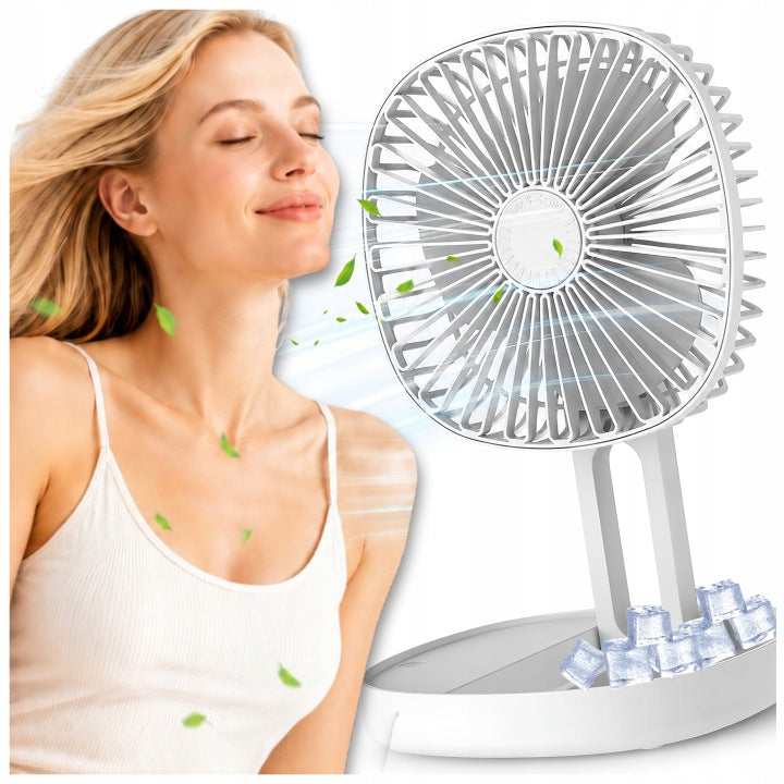 Table fan FOR ICE OR WATER white - AIR CONDITIONER