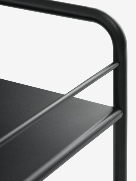 Table on wheels with 2 shelves black mobile 6 kg Brand JYSK