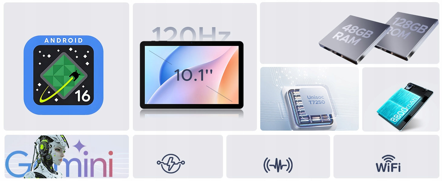 Tablet 10,1''2w1 Aorlym P10PRO 48+128GB Android16 Zestaw z Klawiaturą i PAN Manufacturer code 6979284600173