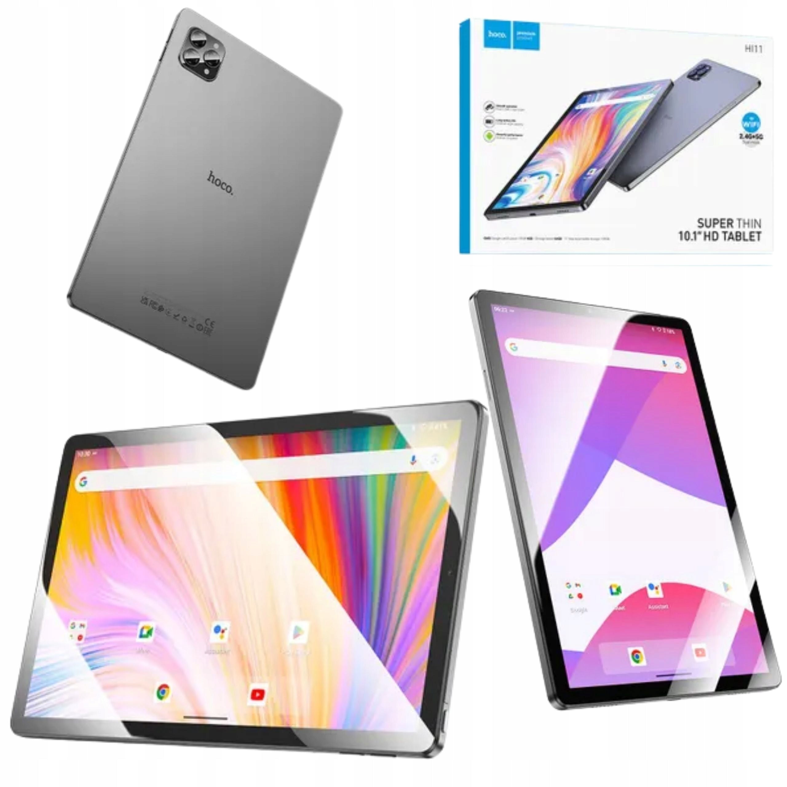 Tablet 10,1" 4GB/64GB Hoco HD WiFi Android Grey For Child To Work Fairy Tales