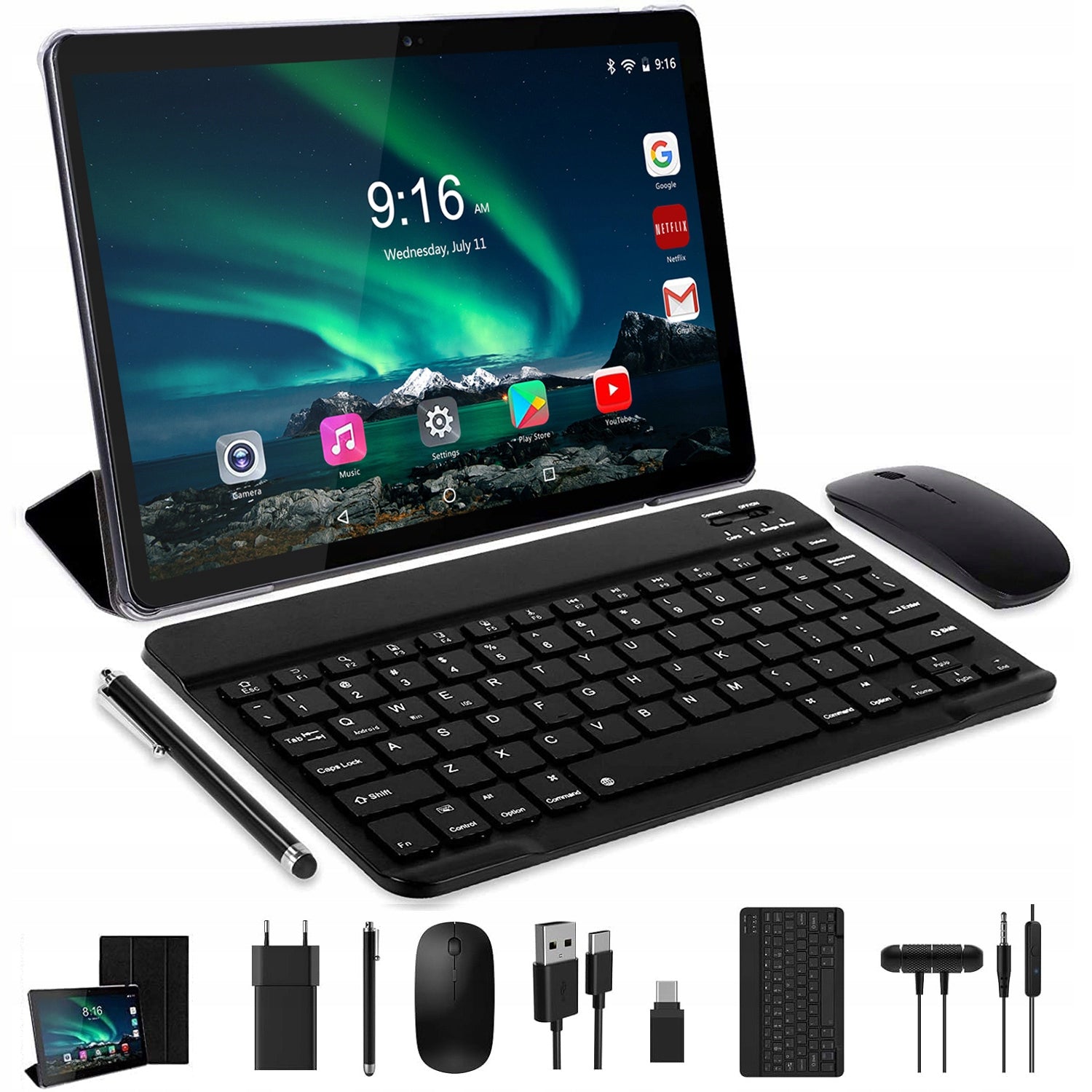 Tablet 10.1" Octa-Core TOSCIDO 36GB+128GB Android 14.0 4G LTE/SIM/5G Wifi