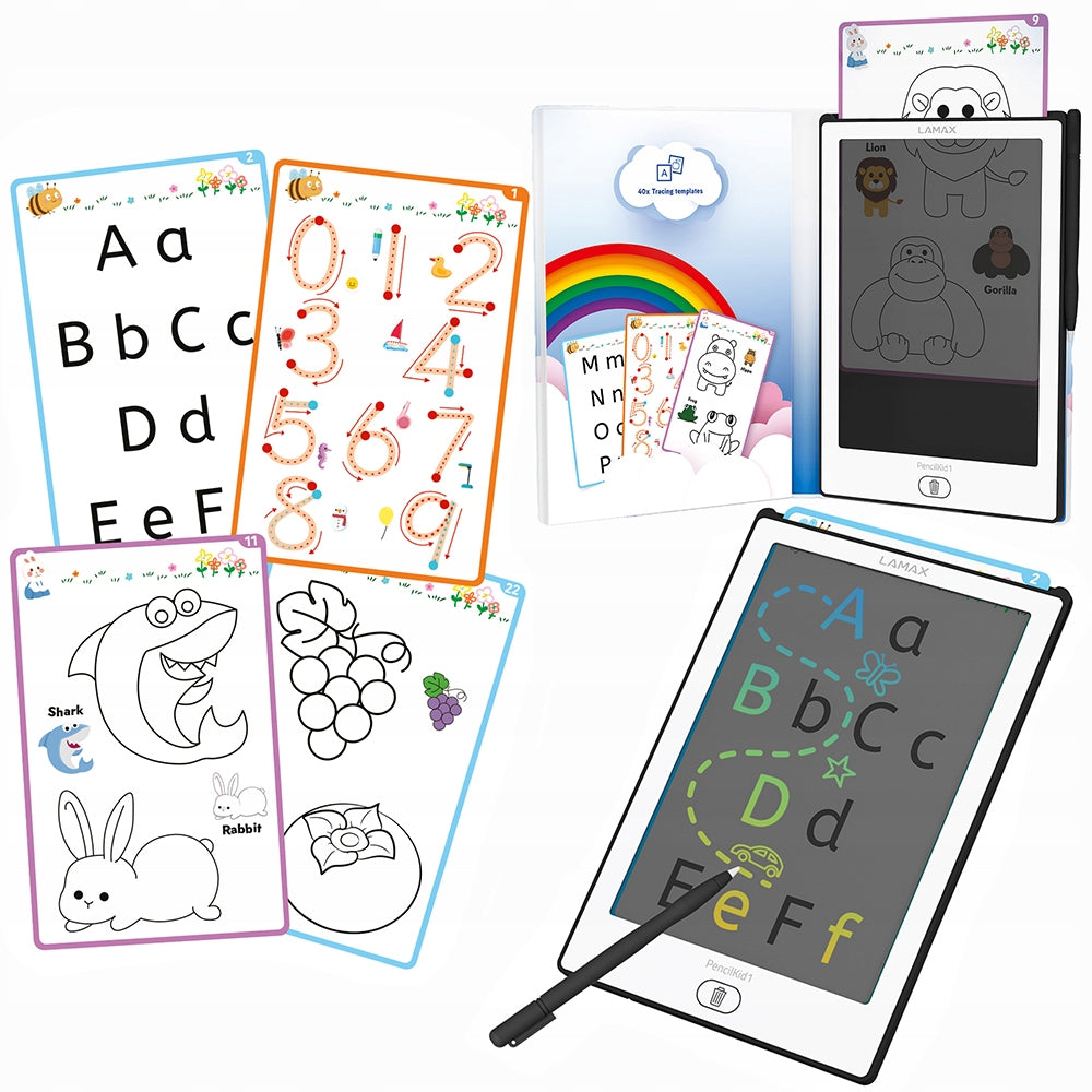 Tablet For Drawing Writing Science ENG For Children LCD 8,5” + 40 Templates