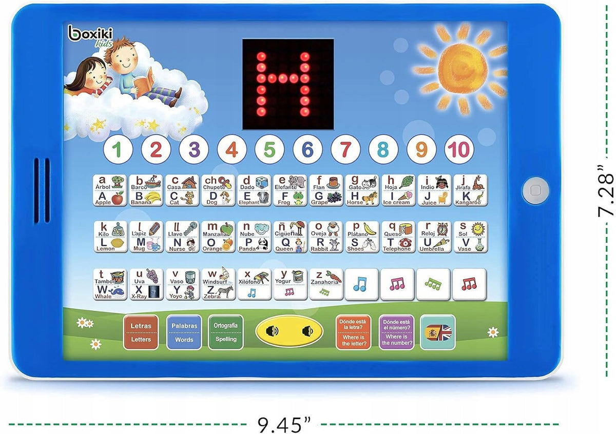 Tablet for children learning English Spanish educational tablet Packaging status original