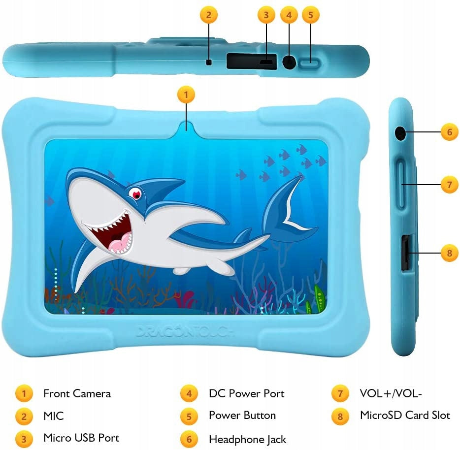 Tablet for children with English menu DRAGON TOUCH Y88X 2GB 32GB Packaging status original