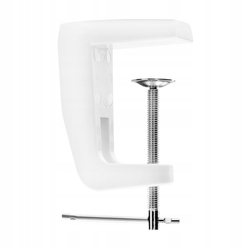 Tabletop holder for magnifier lamp white