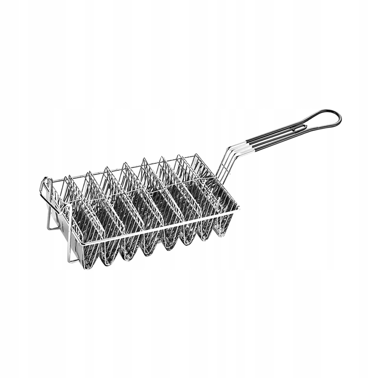 Taco Basket Fry Basket French Fries Stainless Steel Taco Rack 8 compartment Brand no brand