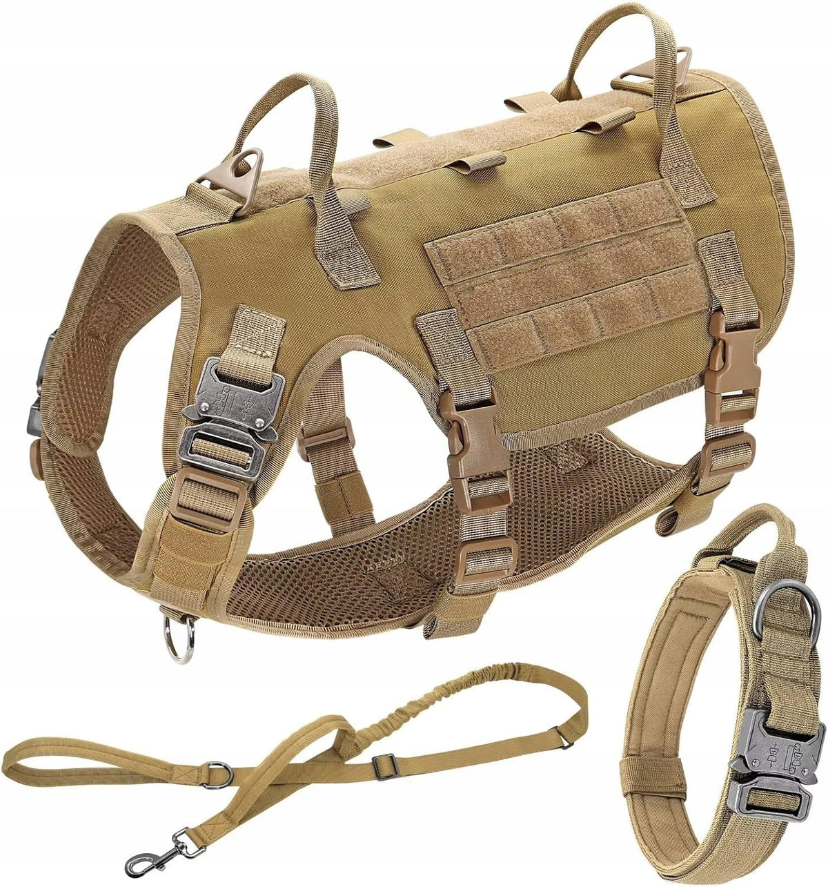 Tactical Dog Vest with Collar Size M – Didog