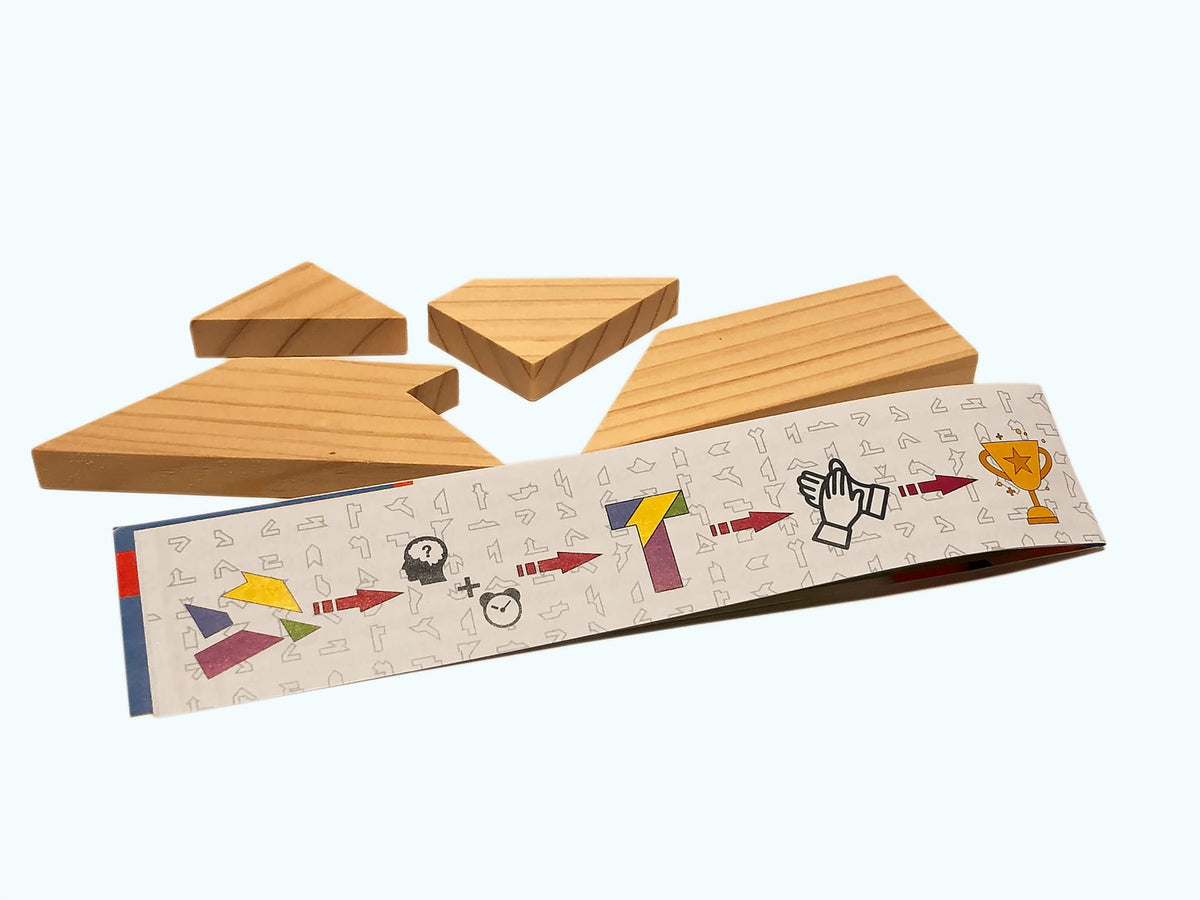 Tangram wooden puzzle super gift for boyfriend 100 designs 4 blocks Brand no brand