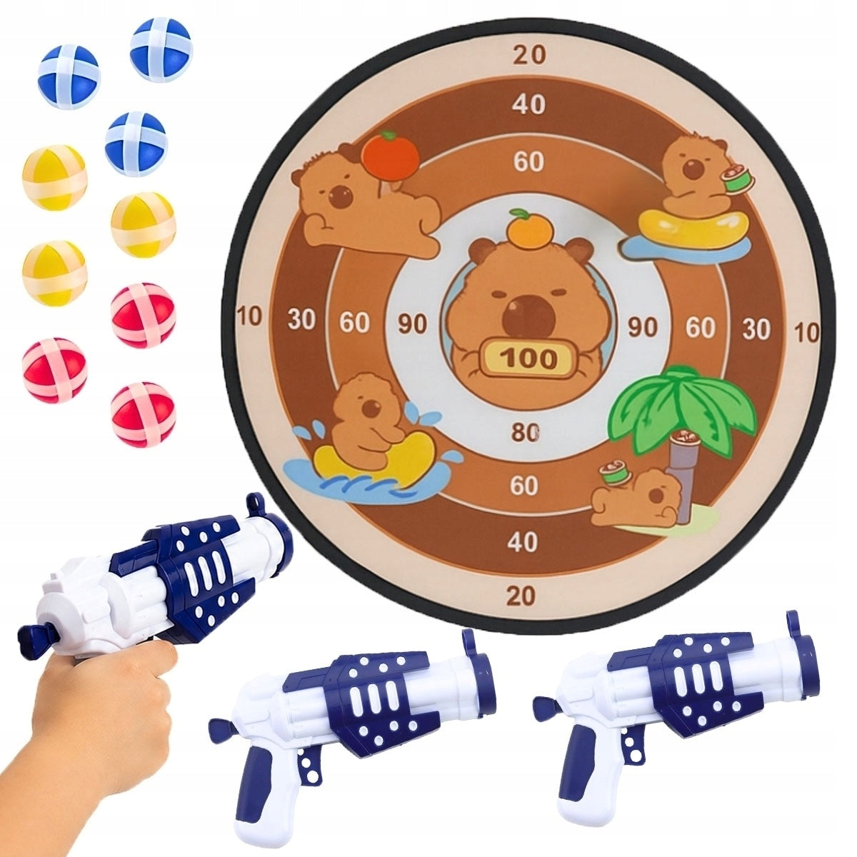 Target Shooting Velcro Point Shield 2 Guns