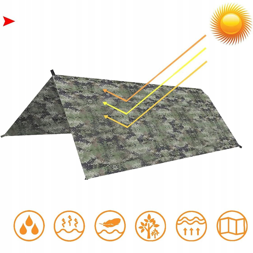 Tarp tourist tent shelter cover camping bushcraft 292*298 cm