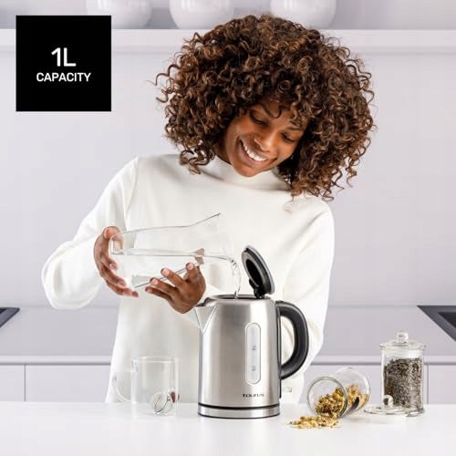 Taurus Selene Compact kettle 2400W 1L 360 stainless steel without Bpa Dominant color silver