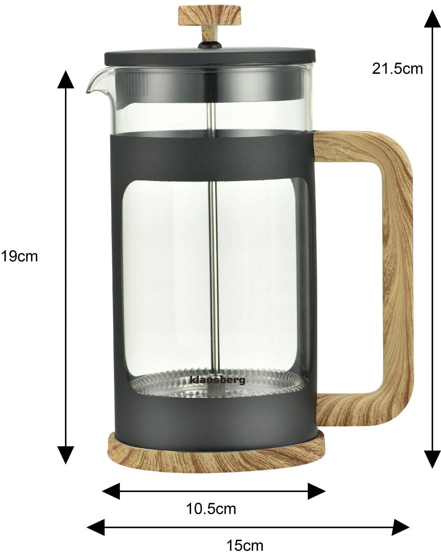 Tea Herbs Piston Coffee Maker 1000ml French Press Jug Packaging status original