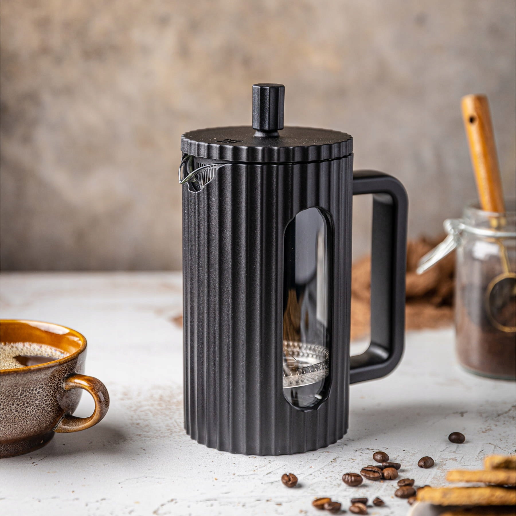 Tea Maker 0.35l 3 Cups PISTON Jug French Press Black Manufacturer code KB-7741
