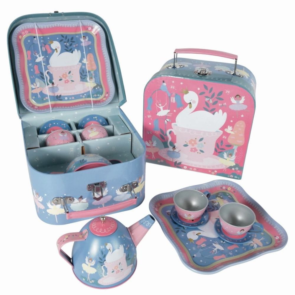 Tea set in suitcase Floss&Rock - Ballerinas 7 el.