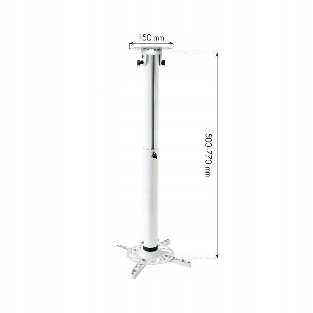 Techly 022267 Ceiling Projector Mount, 50-77cm, 15kg, White Packaging status original