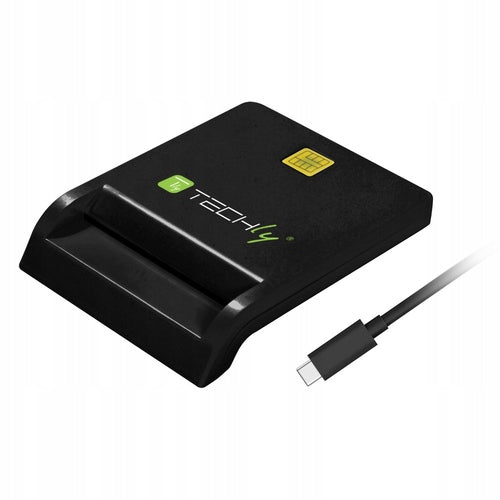 Techly I-CARD CAM-USB2TYC USB 2.0 Chip Card Reader Black