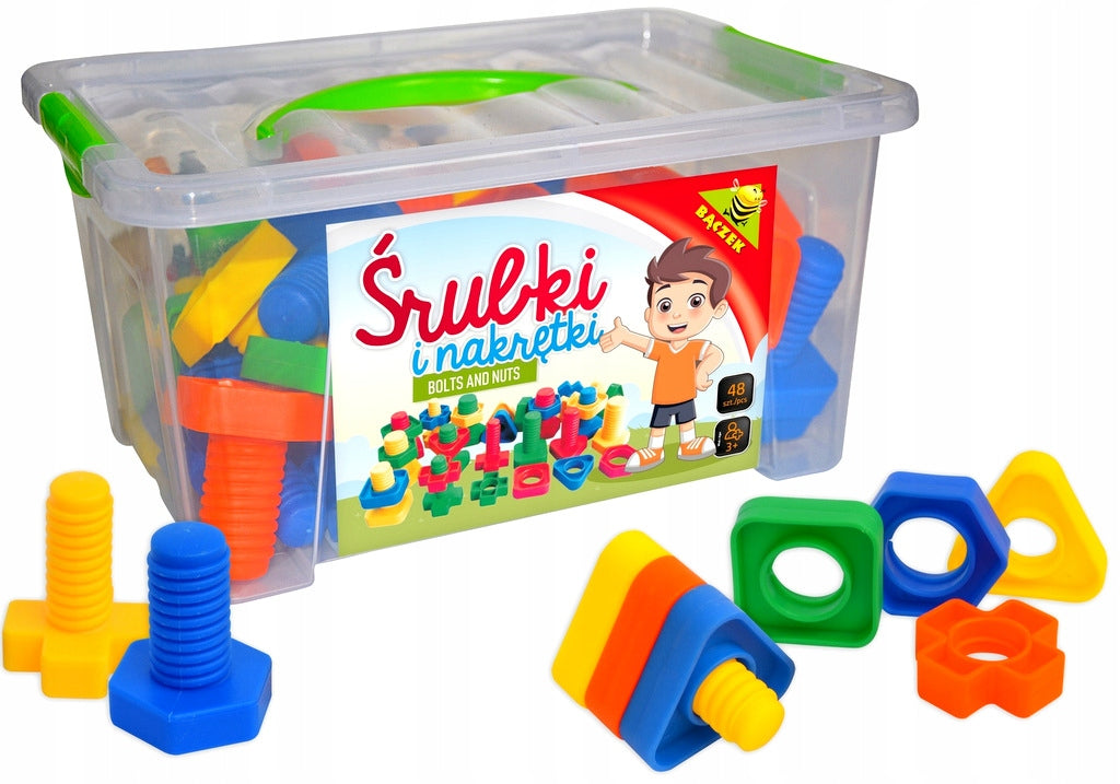 Technical Motor Toy for Kids Screws and Nuts Color multicolor