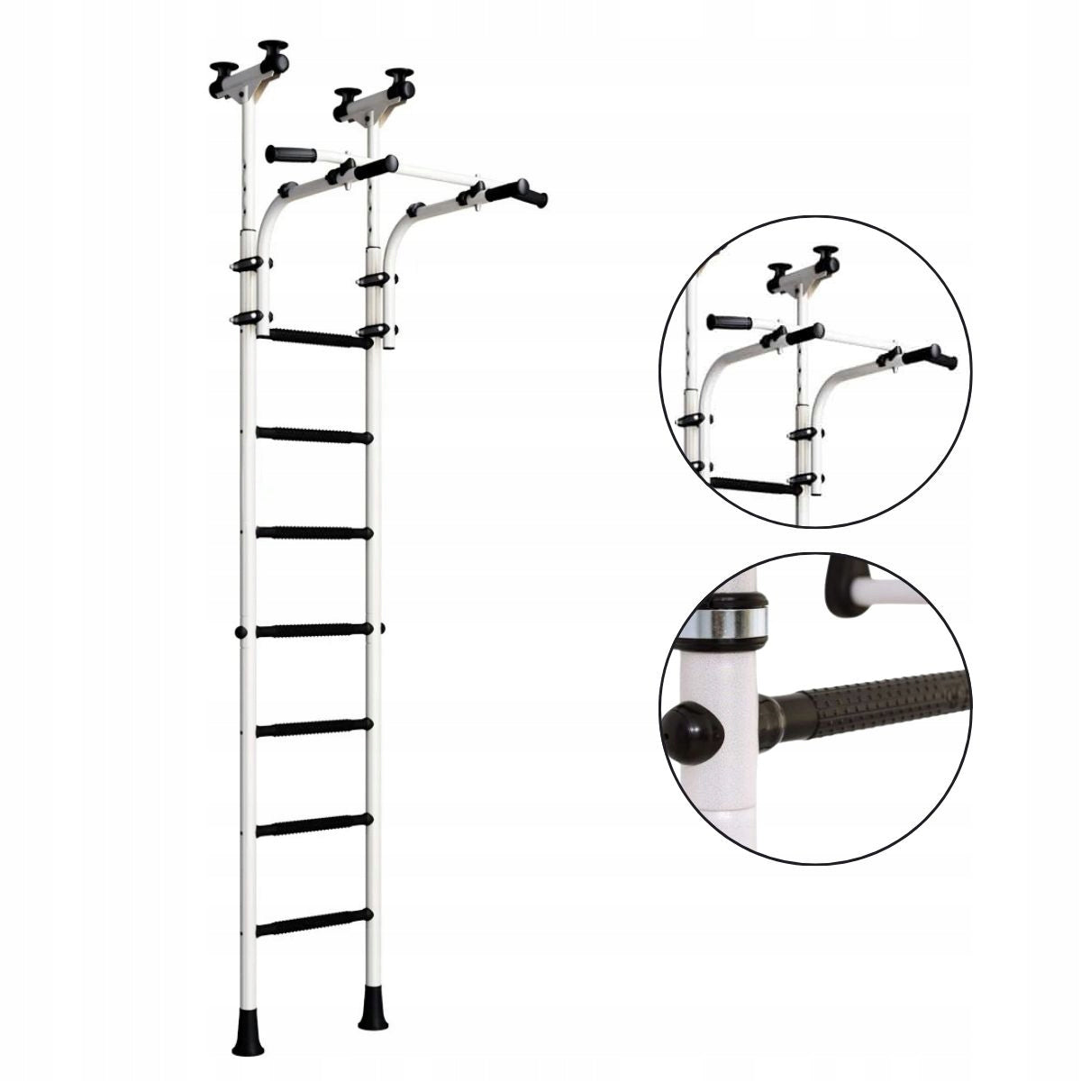 Teenager Expansion Gymnastic Ladder - White and Black Model Teenager