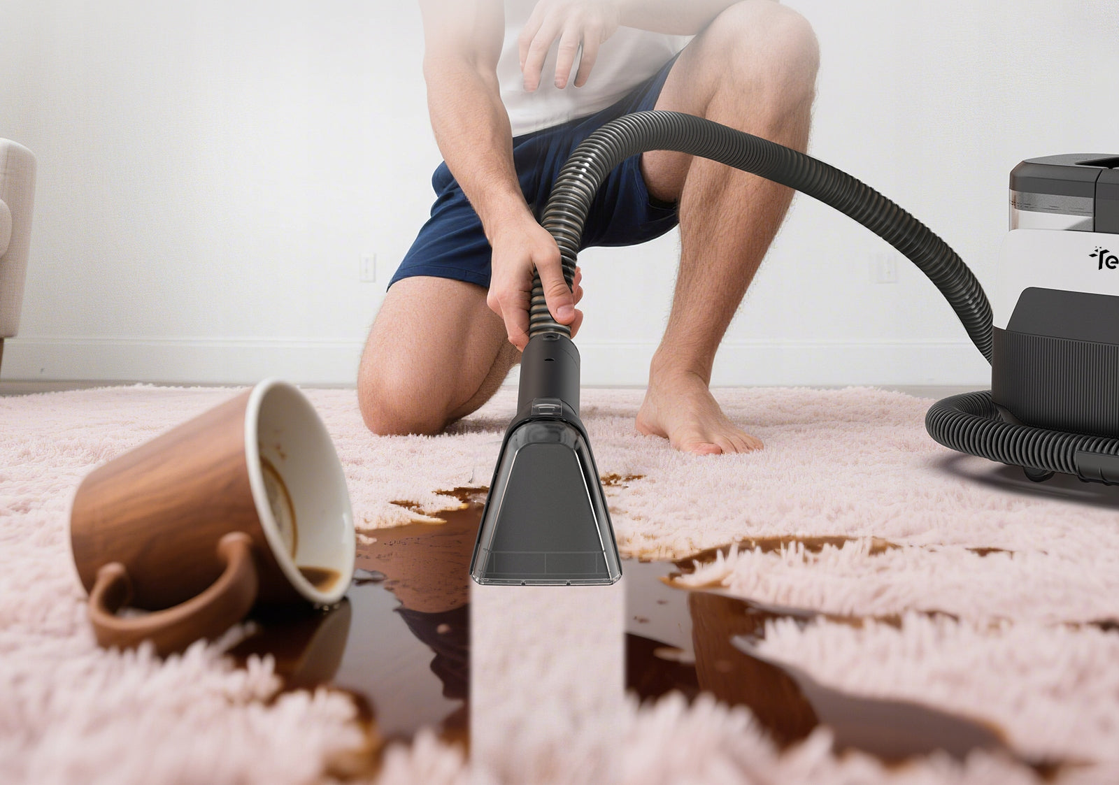 Teendow C6 MAX Steam Carpet Cleaner 12000Pa 1650W 4m Cable 2 Tanks Manufacturer code 9324657253772