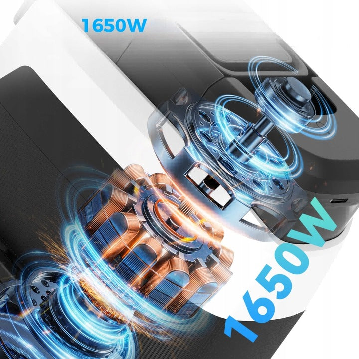 Teendow C6MAX 3 in 1 Steam Vacuum Cleaner for Floors and Sofas 1650 W 12000 Pa Dirty water tank capacity 0.95 l