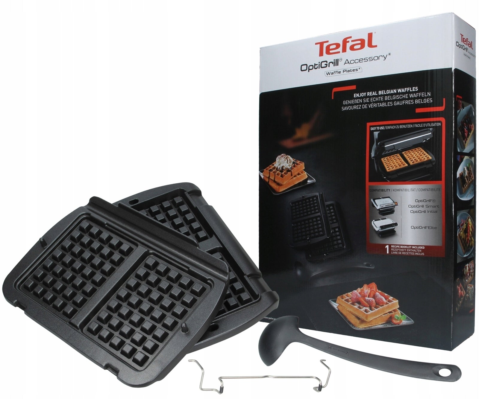 Tefal plates for waffles and ladle for Optigrill XA724810 optical grill