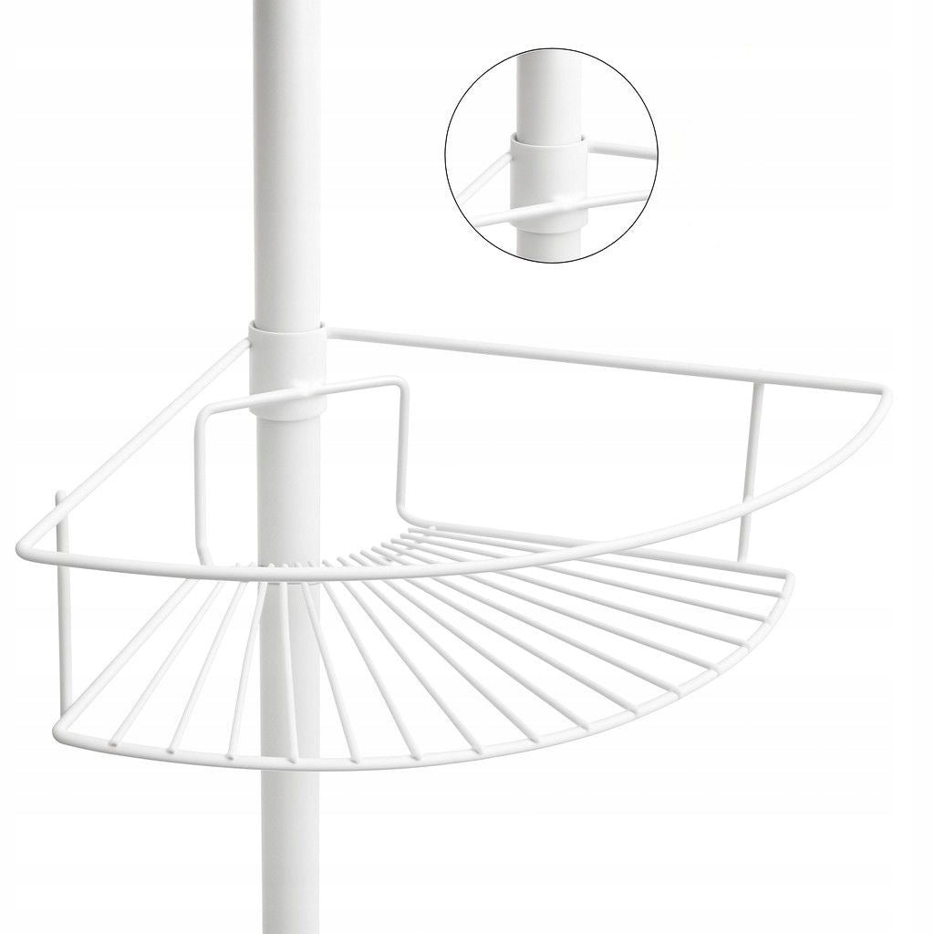 Telescopic Corner Bathroom Shelf 4 SHELVES for Bathroom Toilet White Manufacturer code CH.SCOPIC-XL-WHT