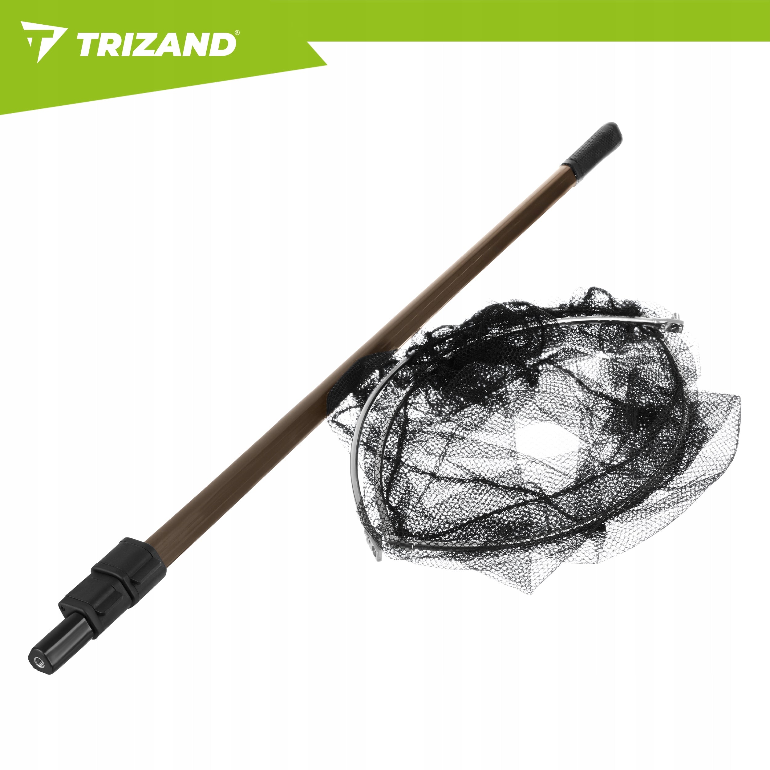 Telescopic landing net 334,5cm Fishing Basket 3 Sections Mesh Fish Folding Manufacturer code Podbierak wędkarski teleskopowy 335cm Trizand