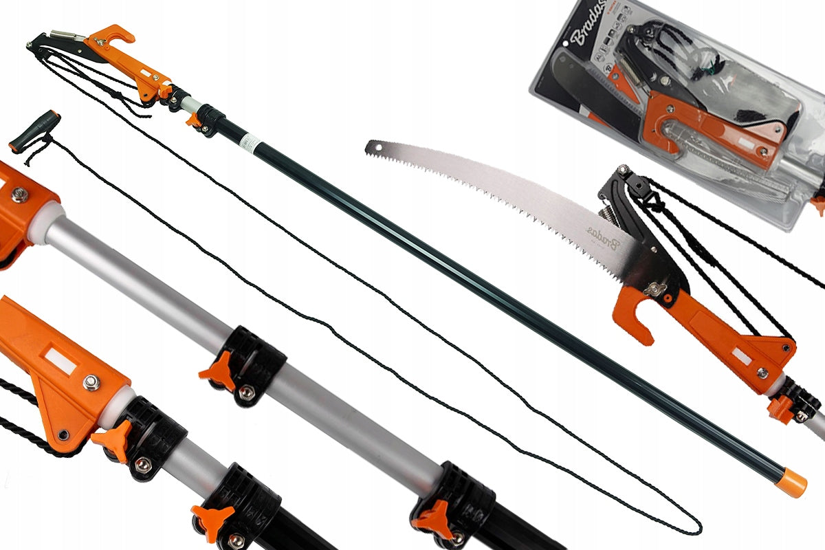 Telescopic saw with PRUNER for cutting trees and branches 3,75m KT-V1521-375
