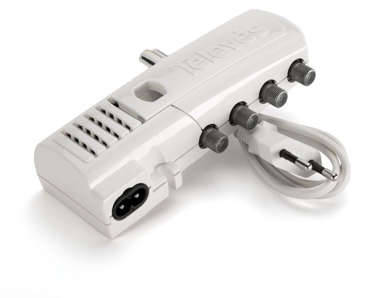 Televes 1/4 DVB-T2 Amplifier Splitter 5 TV Outputs for Set-top Box TV Brand Televes