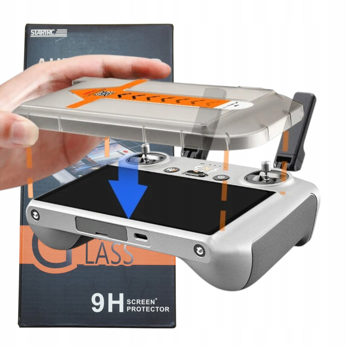 Tempered Glass for DJI RC / RC 2 with mounting bracket Manufacturer code SZK-DJI RC / RC 2