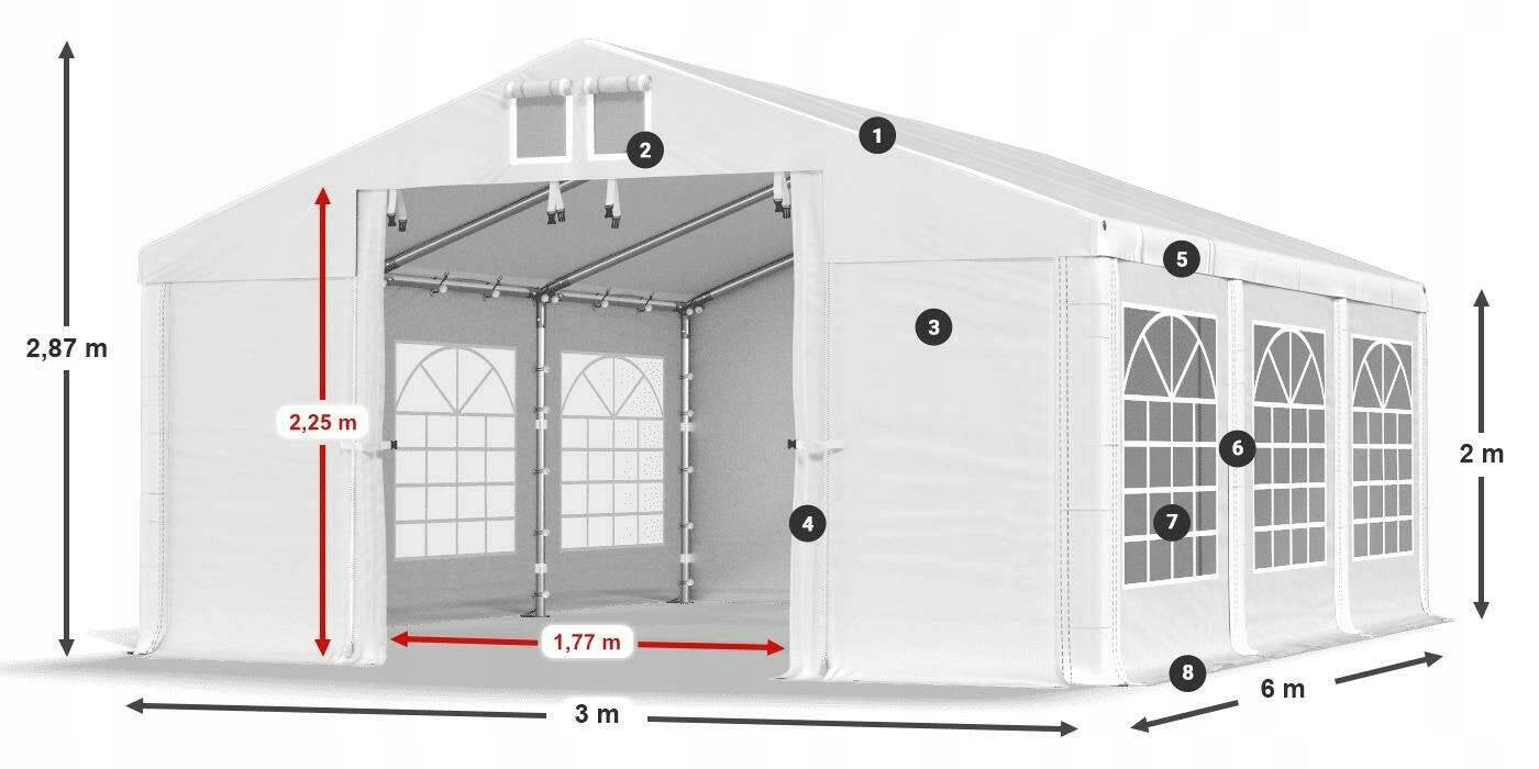 Tent 3x6 Garden Party DAS 560 S Type tent