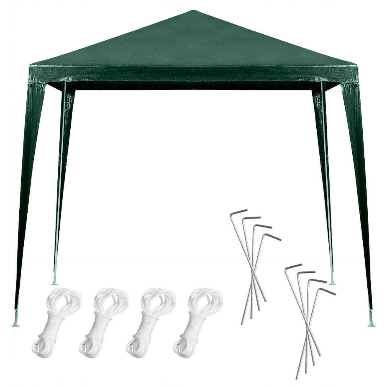 Tent garden pavilion party commercial gazebo green 2,5 x 2,5 m